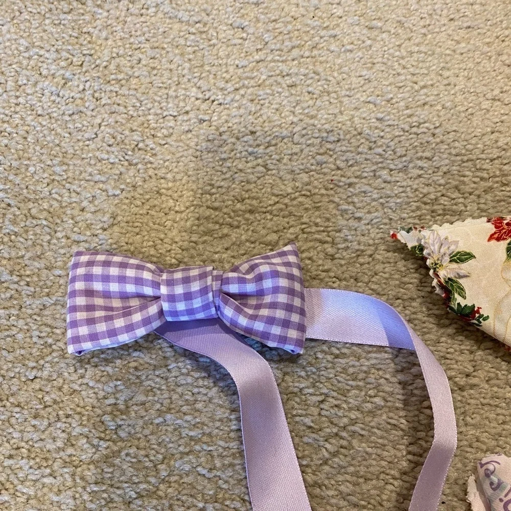 Small dog bandana & bow set